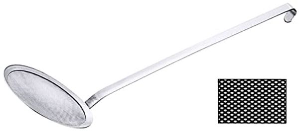Contacto Edelstahl Netz-Schaumlöffel, Druchmesser 16 cm feines Gewebe