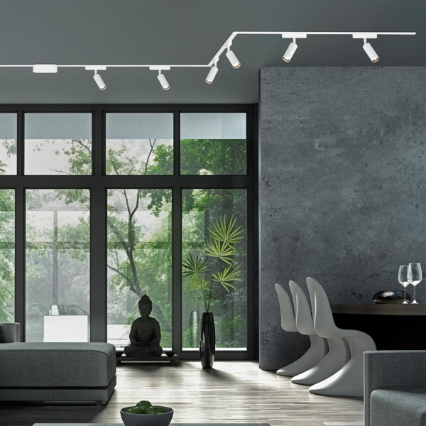 Briloner Leuchten LED Deckenleuchte 8039086B, LED fest integriert, 2700K - Extra-Warmweiß, Schienensystem Luxtrail 5 m Weiß 5W Decke Wohnzimmer Büro Küche Flur Bild 3