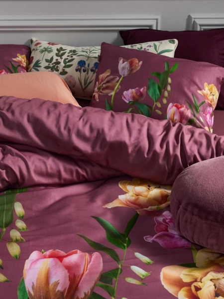 Essenza Mako-Satin Bettwäsche Eloise mauve|155x220 cm + 80x80 cm Bild 6
