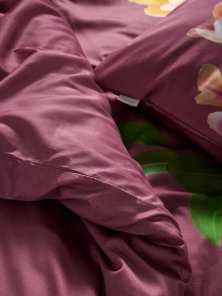 Essenza Mako-Satin Bettwäsche Eloise mauve|155x220 cm + 80x80 cm Bild 5