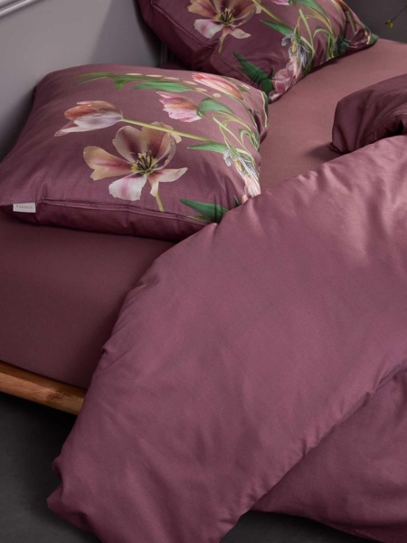 Essenza Mako-Satin Bettwäsche Eloise mauve|155x220 cm + 80x80 cm Bild 8