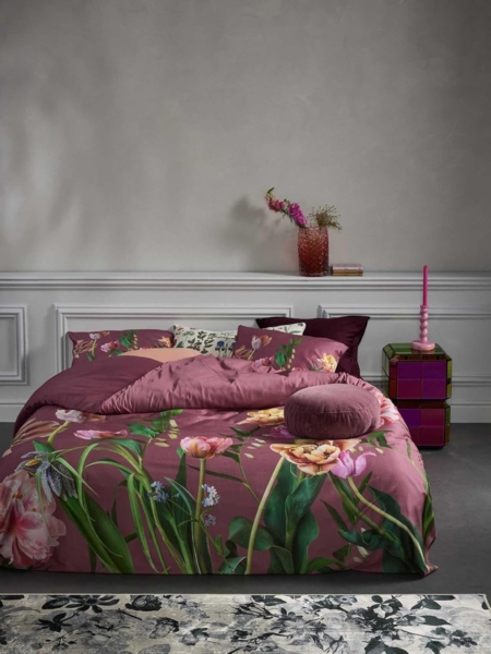 Essenza Mako-Satin Bettwäsche Eloise mauve|155x220 cm + 80x80 cm Bild 2