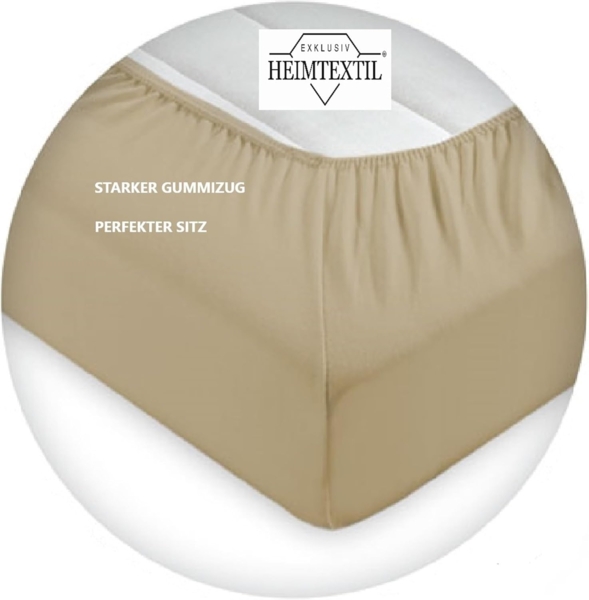 Jersey Spannbettlaken Doppelpack 200 x 220 cm Hellblau Bild 4