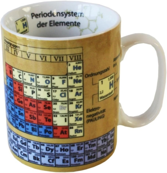 Könitz Wissensbecher Becher Chemie, Kaffeebecher, Teetasse, Tasse, Porzellan, 460ml, 1113301064