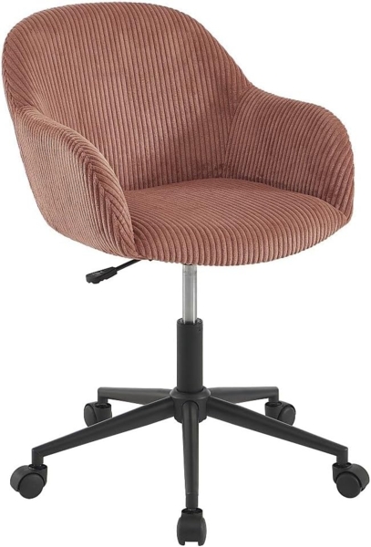 Vente-unique - Bürostuhl - Cord-Velours - Rosa - MARENZIA