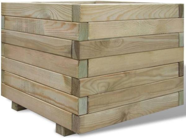 vidaXL Hochbeet 50x50x40 cm Holz Quadratisch 41659