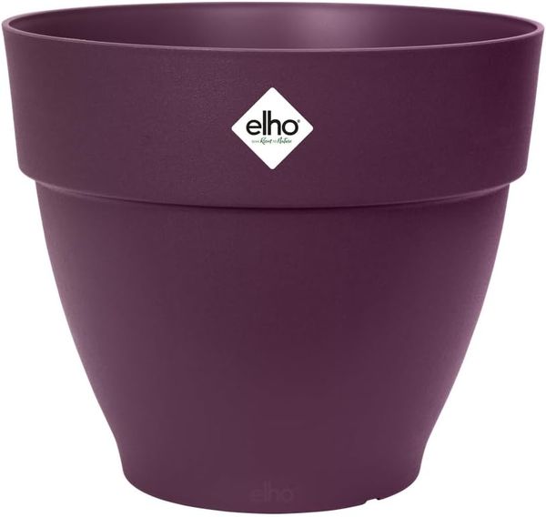 elho Vibia Campana Rund 40 - Blumentopf für Außen - Ø 39.0 x H 33.4 cm - Lila/Ahorn Lila