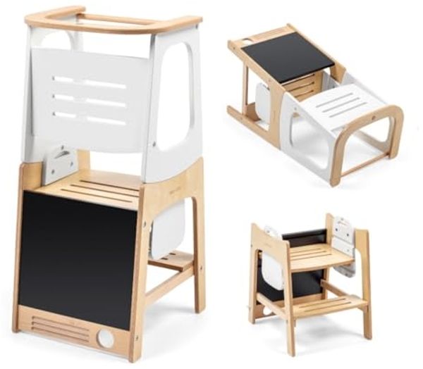 Maxi-Cosi 'Toucan' Lernturm mit integrierter Tafel, Holz natur, 91 x 46 x 43,4 cm