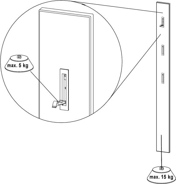 Garderobenpaneel Clever/Caro / Colorado/GW-Centano, Holzwerkstoff, Weiß, 15 x 170 x 4 cm Bild 9