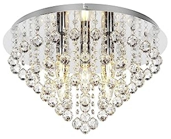 Lindby Deckenleuchten Annica, Metall, Transparent IP20, 5 x 40 W