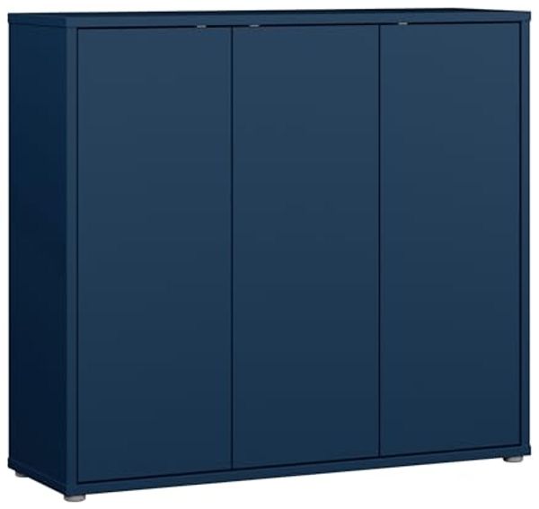 FORTE Schuhschrank Alice Springs, Schuhschrank, Platz für 20 Paar Schuhe, 3 Türen (B/H/T 109,2/99,1/34,9 cm) Stauraumschrank, Mehrzweckschrank, grifflose Front, Push to open