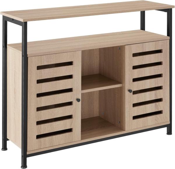 tectake Lowboard Sideboard (Sideboard, Montagematerial, Montageanleitung), Industrial Style