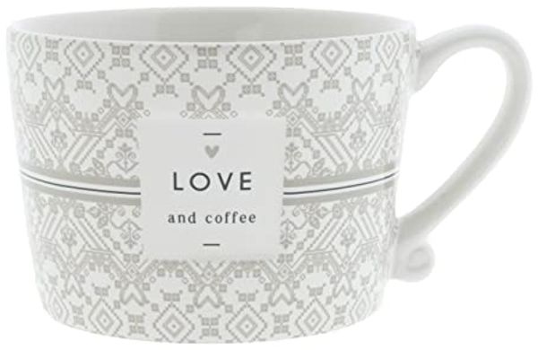 Bastion Collections - Tasse Kaffeetasse 300 ml Love and Coffee RJ/CUP 092 BL