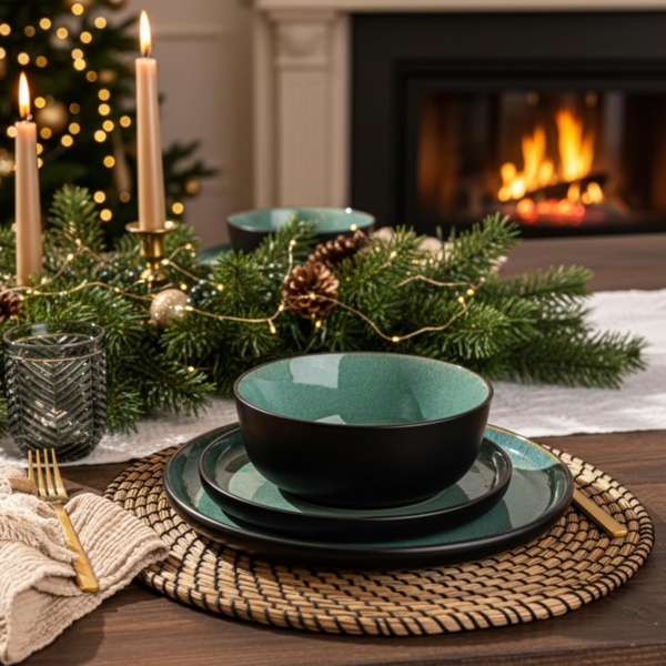 SÄNGER Steingut Geschirrset Fiji, Tafelservice 24 teilig für 6 Personen Bild 2