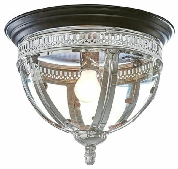 Mirabeau Wandleuchte Wand- & Deckenlampe Toole silber/schwarz