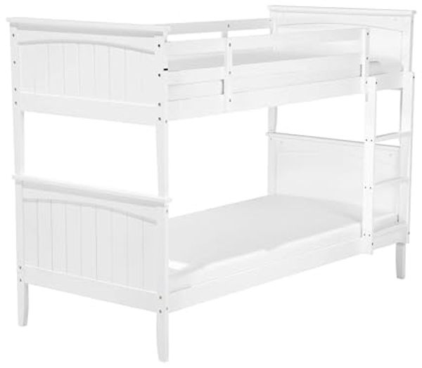 Hochbett ALBON 90 x 200 cm Holz Weiß
