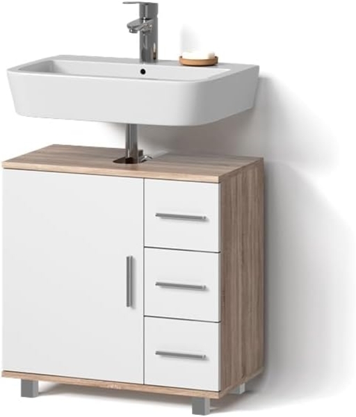 Livinity® Waschbeckenunterschrank Eisak, Sonoma, 60 x 60 cm