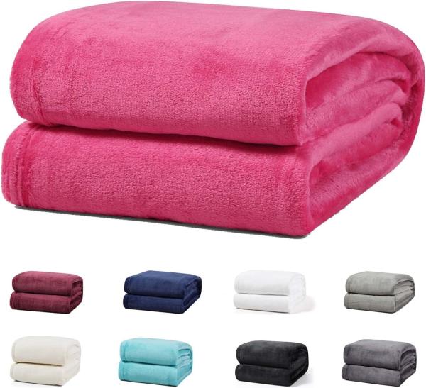 Wohndecke Luxury Kuscheldecke, 150x200 cm, 220x240 cm, 230x270 cm, Buymax, super weiche Fleece-Tagesdecke, Sofadecke