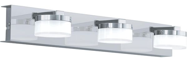 Eglo 96543 Wandleuchte Badezimmerlampe ROMENDO 1 L:45cm dimmbar in klar, satiniert 3X7,2W IP44