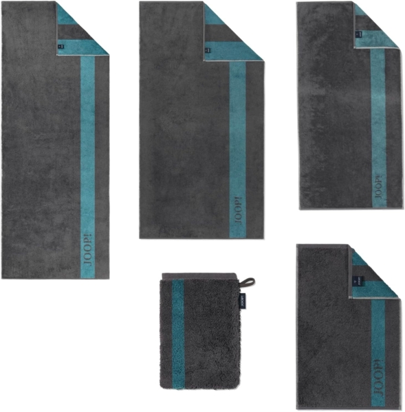 JOOP! Handtücher Infinity Doubleface Graphite 1678 74 30 x 30 cm