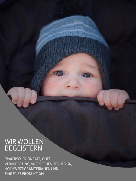 BambiniWelt by Rafael K. Fußsack Winterfußsack Fußsack für Kinderwagen Buggy mumienform Wolle UNI Bild 8