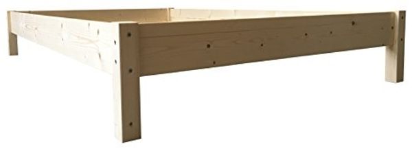LIEGEWERK Futonbett Bett Holz Holzbett Massivholzbett, hergestellt in BRD, 140x200 cm