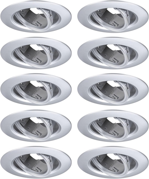 Paulmann 92116 Einbauleuchte rund 90mm 10er-Set Chrom schwenkbar