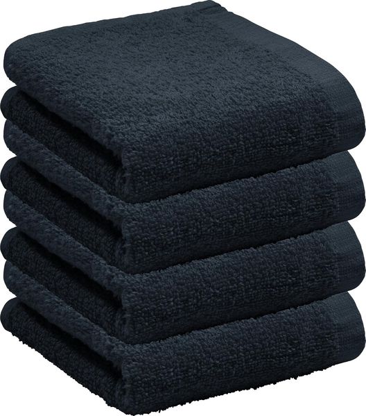 REDBEST Gästehandtuch Gästetuch "Oceanside" 4er-Pack, Frottier, Walk-Frottier Uni