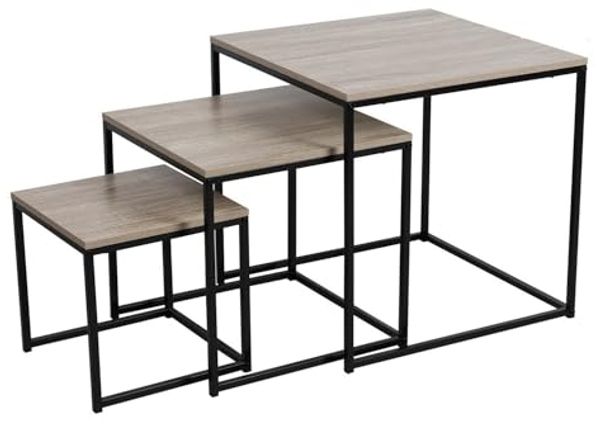 Urban Living COLORADO 3er-Set Beistelltisch Couchtisch 152174