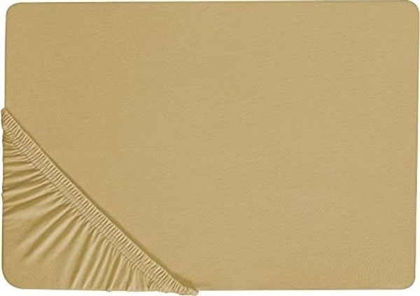 Spannbettlaken JANBU Baumwolle 160x200 cm Olivgrün