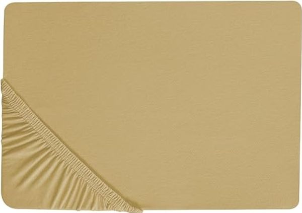 Spannbettlaken JANBU Baumwolle 160x200 cm Olivgrün
