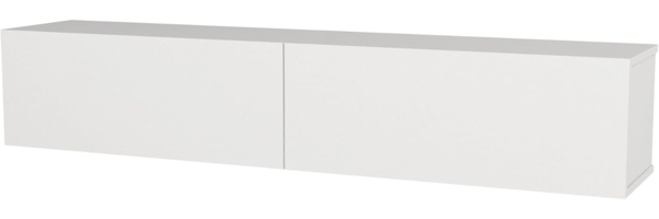 TV-Lowboard hängend Nolven 160 x 32 x 30 cm Weiß [en. casa] Bild 6