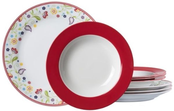 Ritzenhoff & Breker SHANTI DOPPIO Rot Tafelservice 8-teilig