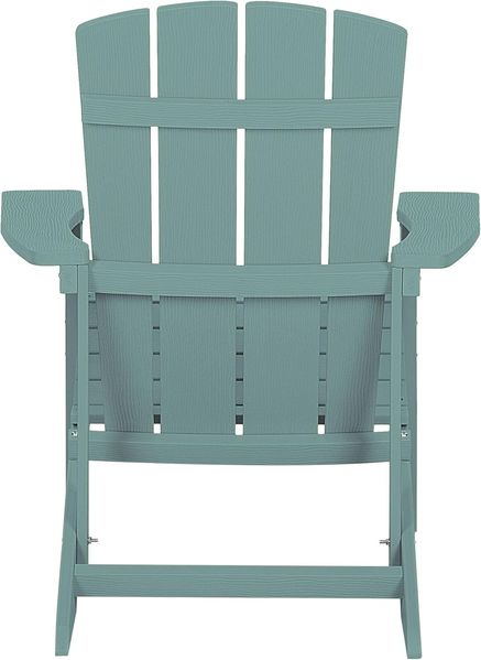 Gartenstuhl ADIRONDACK mit Fußstütze Türkis Bild 7