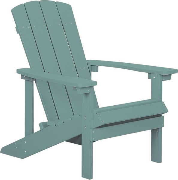 Gartenstuhl ADIRONDACK mit Fußstütze Türkis Bild 4