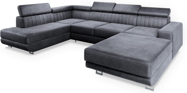 Masseno Ecksofa SIENA mit Schlaffunktion U-Form, Sofa mit Bettkasten