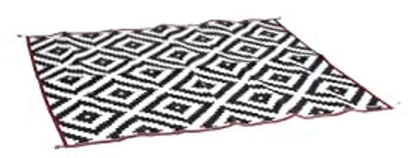 Bo-Camp Außenteppich Chill mat Lounge 2,7x2 m Schwarz und Weiß
