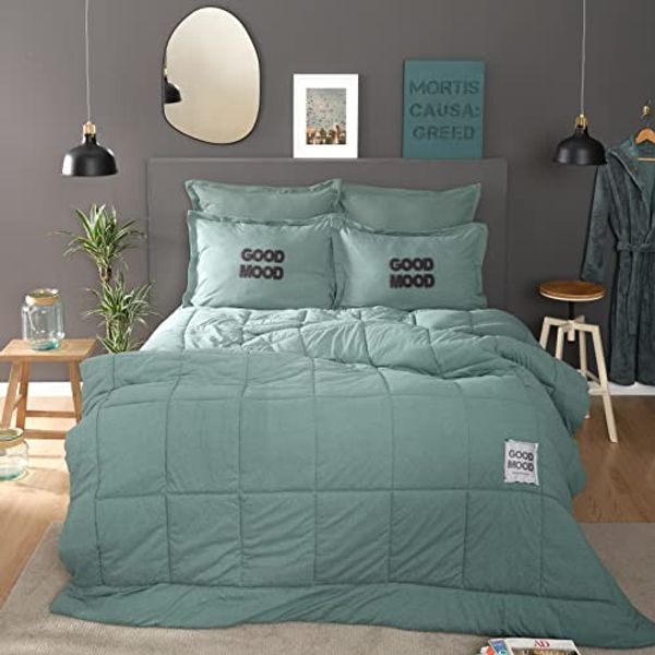 Karaca Home Bettwäsche Karaca Home Motto Baumwolle Steppdecke Set Schlafdecke Winterbettdecke