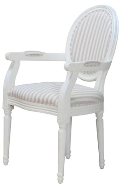 ebuy24 Esszimmerstuhl Rokoko/Amaretta Esszimmerstuhl mit Armlehne antik