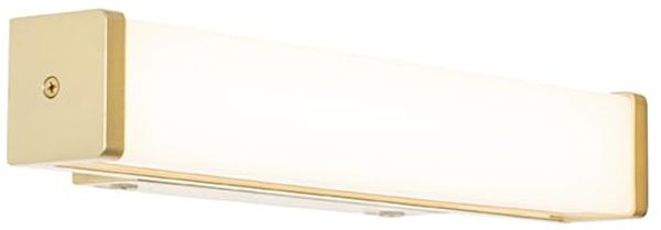 Qazqa Wandleuchte Cascada, LED fest integriert, (nicht austauschbare) LED, Gold/Messing, Modern, Kunststoff, 1-flammig