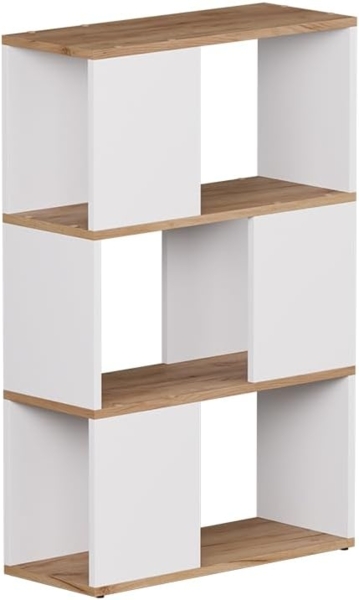 Raumteiler Eneos Weiß/Goldkraft Eiche 60 x 94 cm Vicco