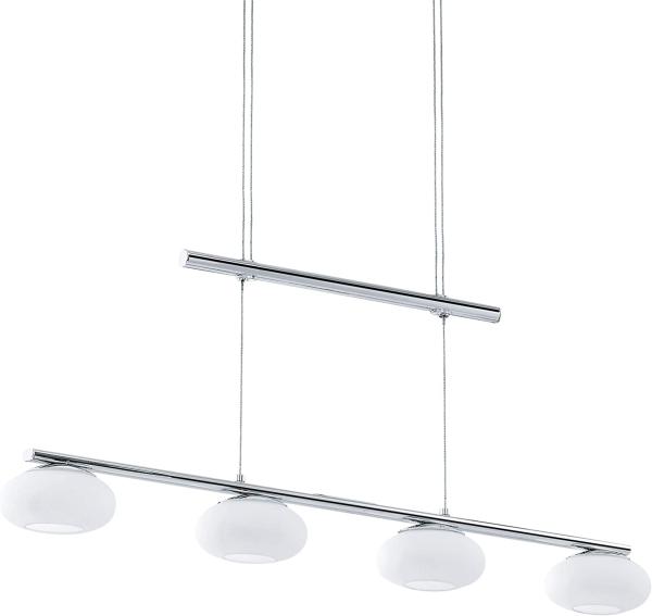 Eglo 96528 Hängeleuchte ALEANDRO 1 LED 4x4,5W Glas opal-matt weiß L:80cm H:86-155 cm dimmbar höhenverstellbar