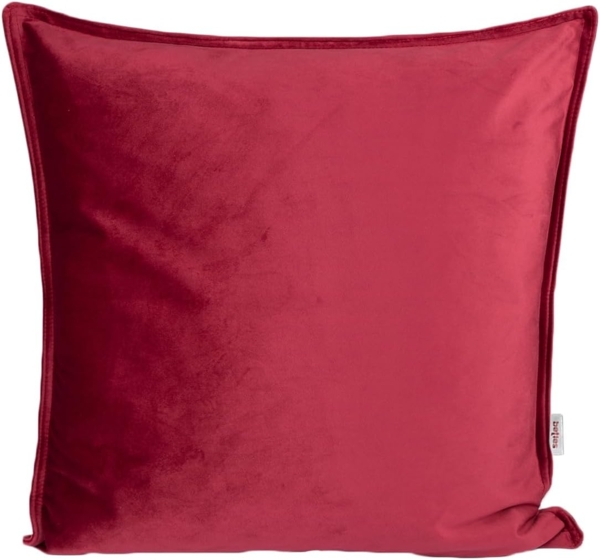 Kissenhülle ca. 40x40 cm karmin-rot beties "Samt&Sonders"