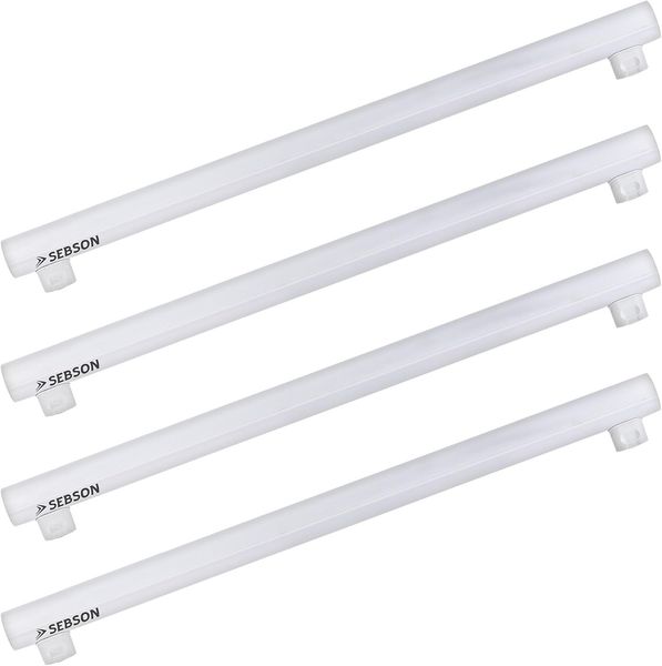 SEBSON LED-Leuchtmittel LED Lampe S14S 50cm 8w 880lm warmweiß, Linienlampe - 4er Pack, 4 St.