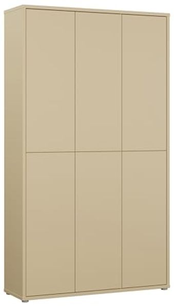 FORTE Schuhschrank Alice Springs, Schuhschrank, B/H/T 109,2/191,9/34,9 cm, 36 Paar Schuhe (B/H/T 109,2/191,9/34,9 cm) Stauraumschrank, Mehrzweckschrank, (B/H 109cm x 192cm), mit 16 Böden