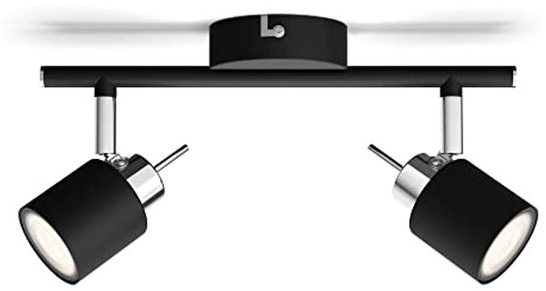 Philips Aufbauspot Strahler Oberflächenbeleuchtung GU10 2 Glühbirne(n) 220-240 V Schwarz