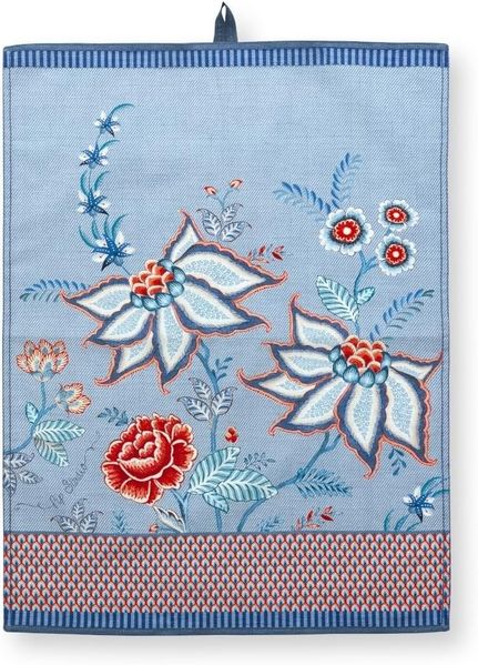 PiP Studio Geschirrtuch Flower Festival Geschirrtuch Blue 50 x 70 cm