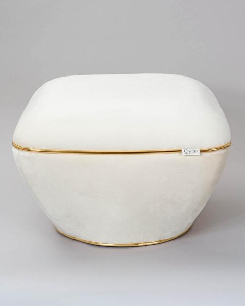 Pouf Jala 100 Samt Beige