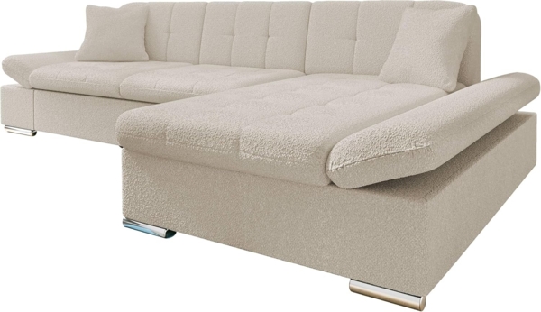 Ecksofa Montana Premium mit Regulierbare Armlehnen, L-Form (Farbe: Baloo 2074, Seite: Rechts)