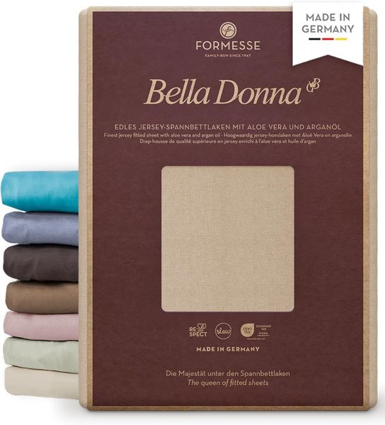 Formesse Bella Donna Boxspring Spannbettlaken Alto|180x200 - 200x220 cm| champignon
